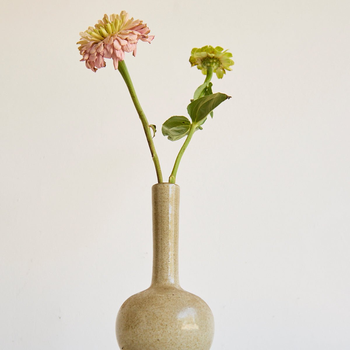 Vintage Stoneware Bud Vase - elsie green - decor