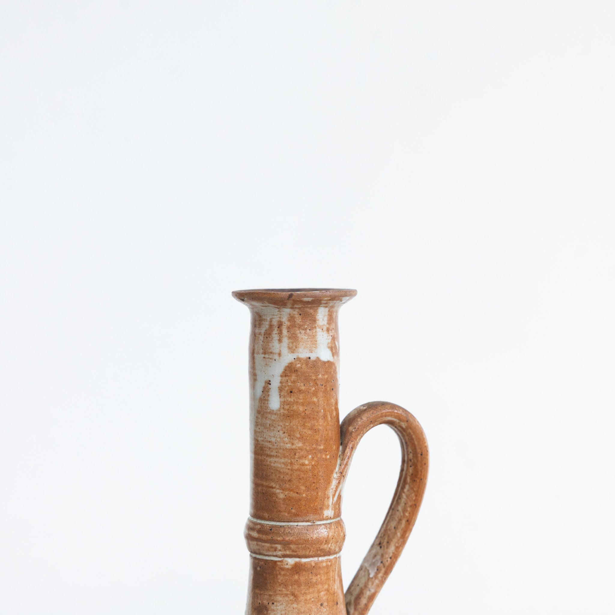 Vintage Stoneware Candlestick - elsie green - decor