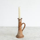 Vintage Stoneware Candlestick - elsie green - decor