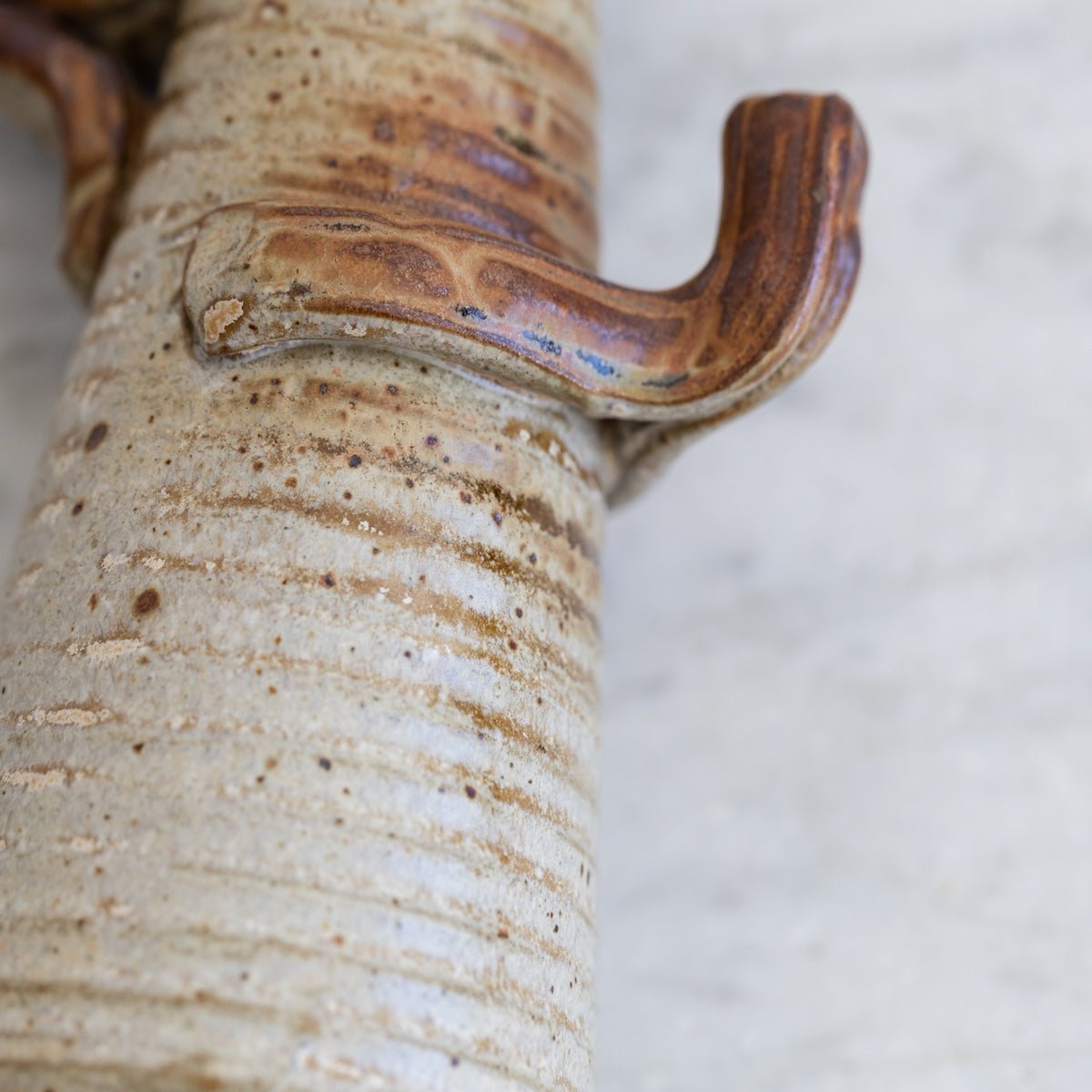 Vintage Stoneware Candlestick - elsie green - decor