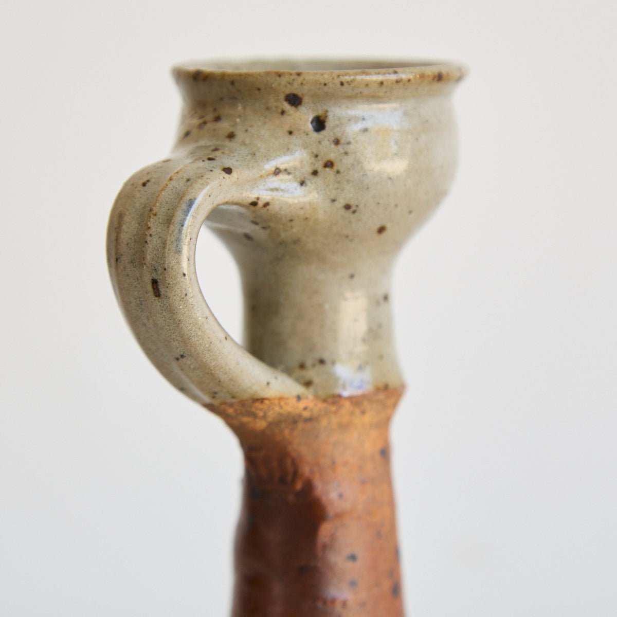 Vintage Stoneware Candlestick - elsie green - decor