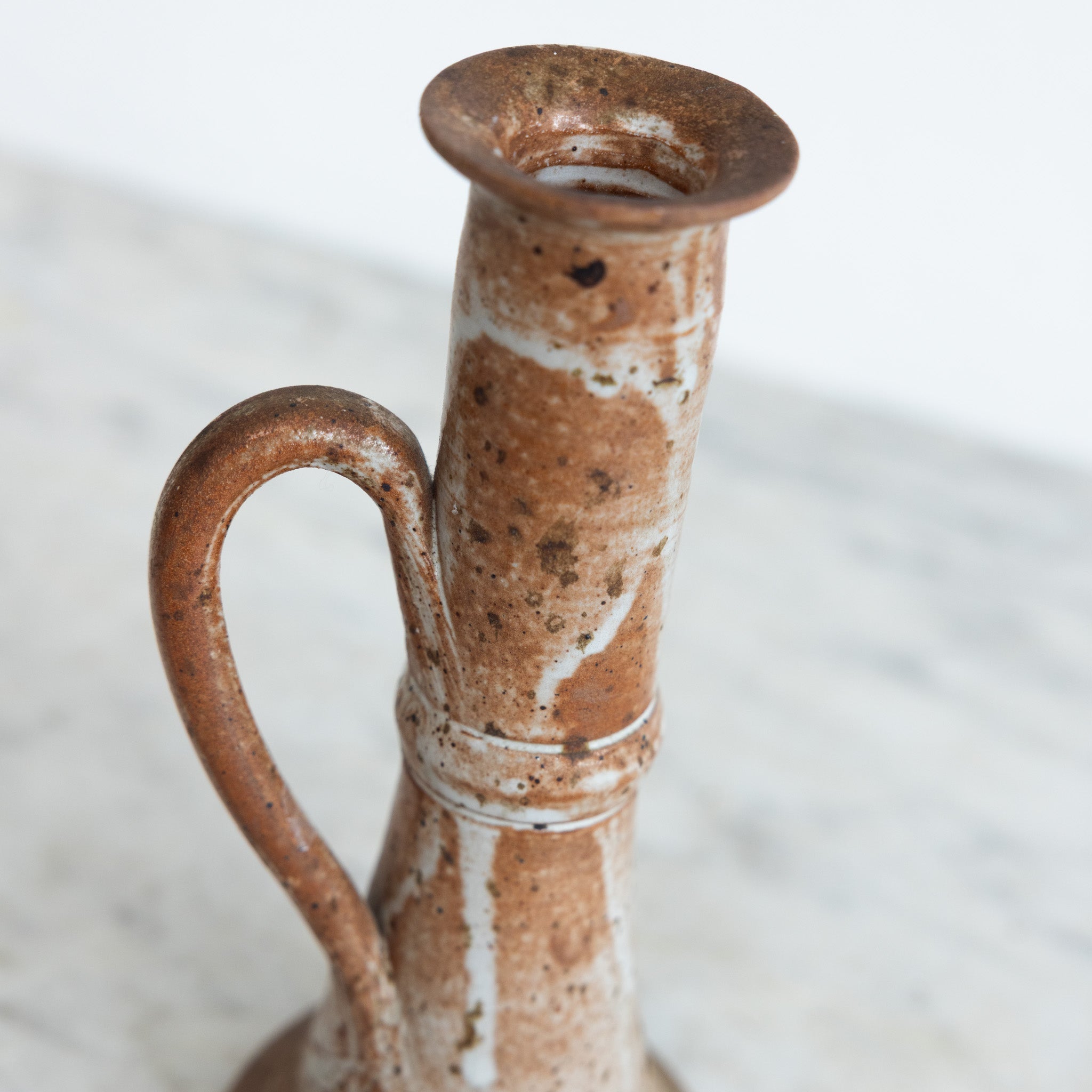Vintage Stoneware Candlestick - elsie green - decor