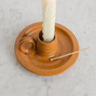 Vintage Stoneware Chamber Candlestick - elsie green - decor