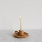 Vintage Stoneware Chamber Candlestick - elsie green - decor