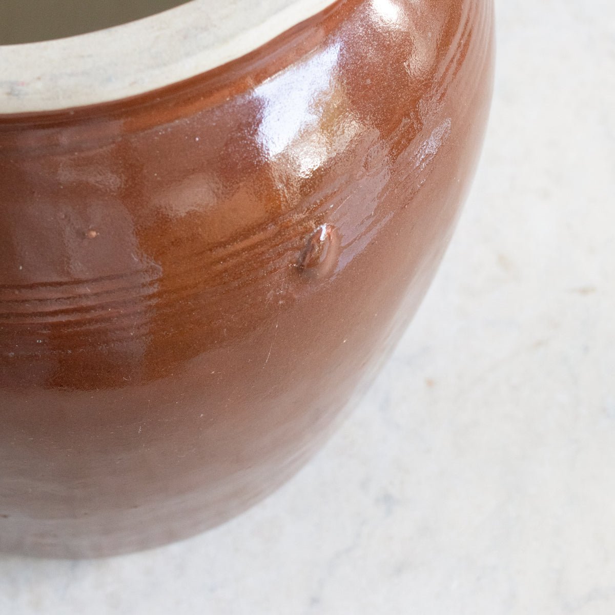 Vintage Stoneware Crock | Brown - elsie green - The French Kitchen