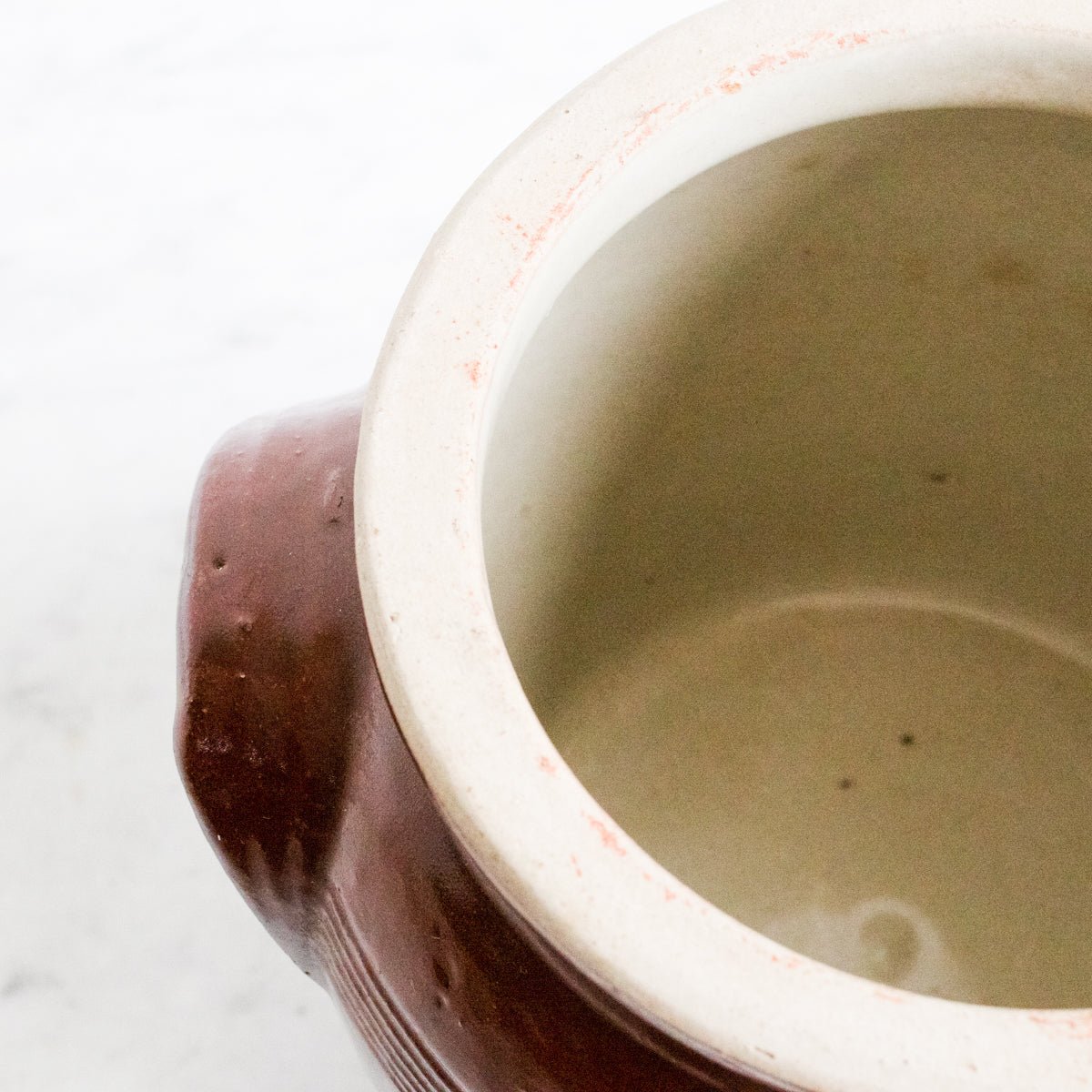 Vintage Stoneware Crock | Brown - elsie green - The French Kitchen