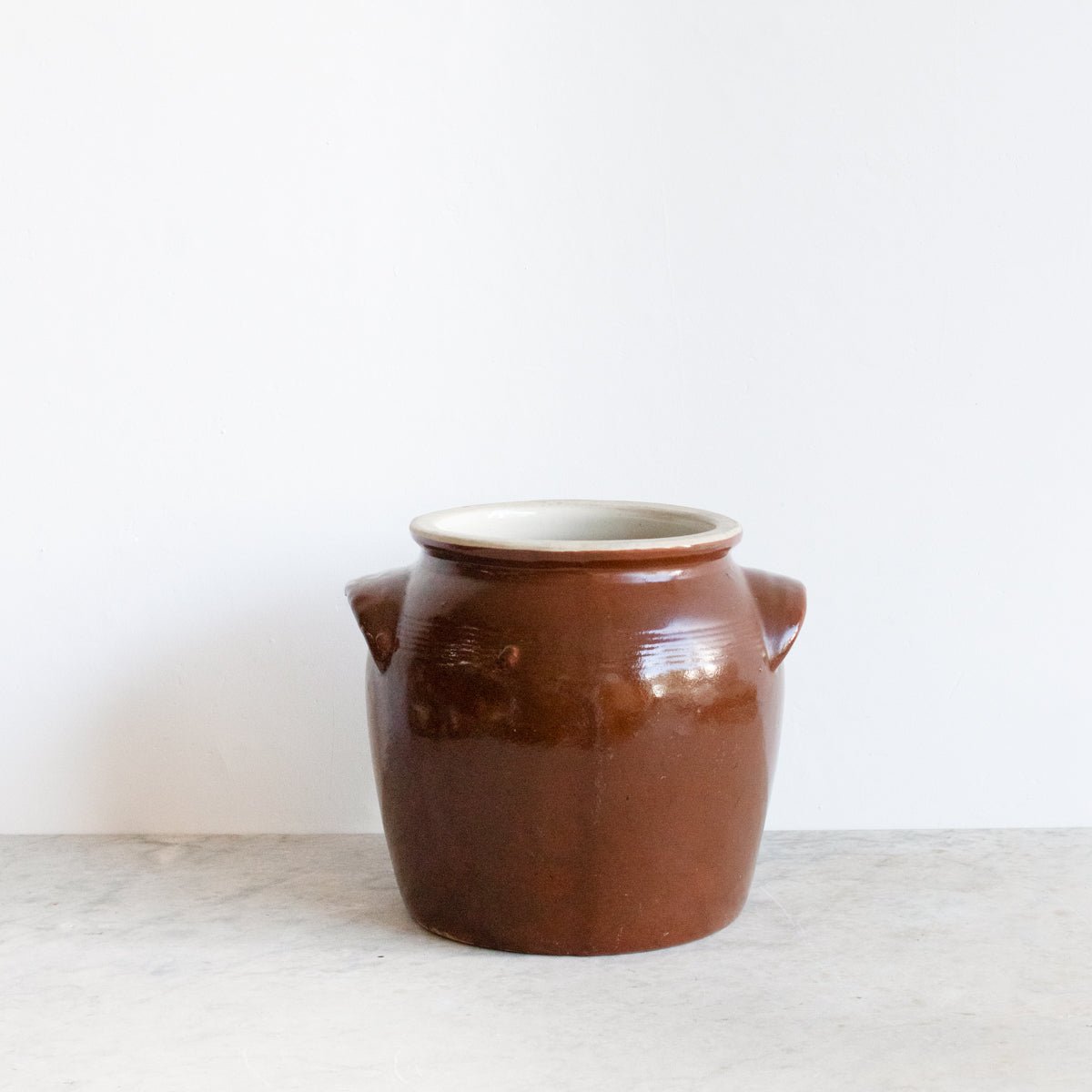 Vintage Stoneware Crock | Brown - elsie green - The French Kitchen