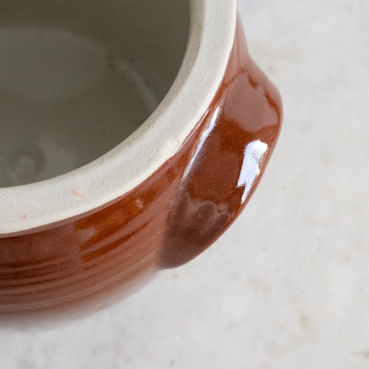 Vintage Stoneware Crock | Brown - elsie green - The French Kitchen