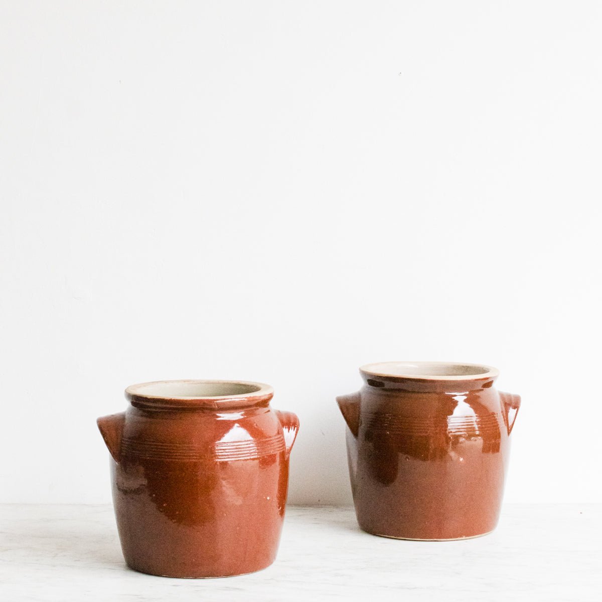 Vintage Stoneware Crock | Brown - elsie green - The French Kitchen