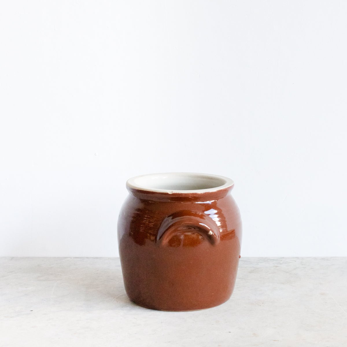 Vintage Stoneware Crock | Brown - elsie green - The French Kitchen