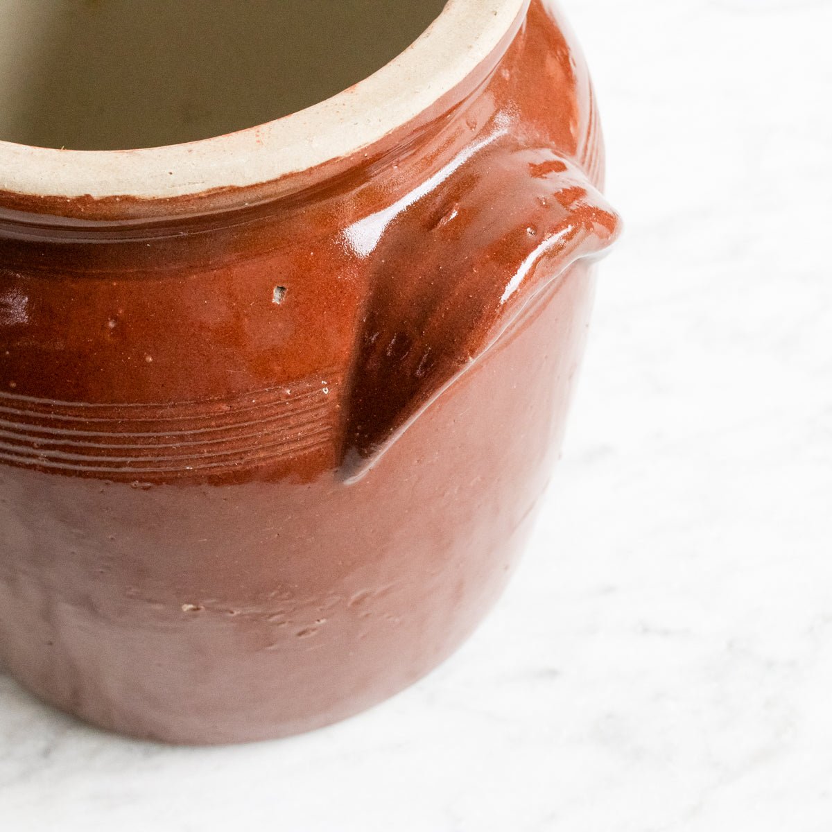 Vintage Stoneware Crock | Brown - elsie green - The French Kitchen