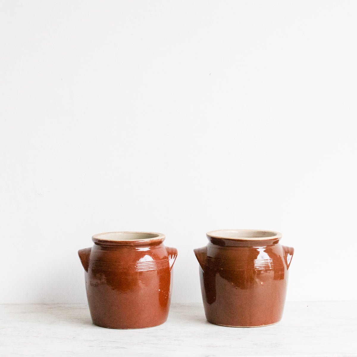 Vintage Stoneware Crock | Brown - elsie green - The French Kitchen