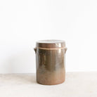 Vintage Stoneware Crock With Lid | Brown - elsie green - The French Kitchen