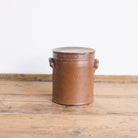 Vintage Stoneware Crock With Lid | Brown - elsie green - The French Kitchen