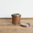 Vintage Stoneware Crock With Lid | Brown - elsie green - The French Kitchen