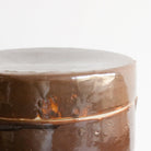 Vintage Stoneware Crock With Lid | Brown - elsie green - The French Kitchen