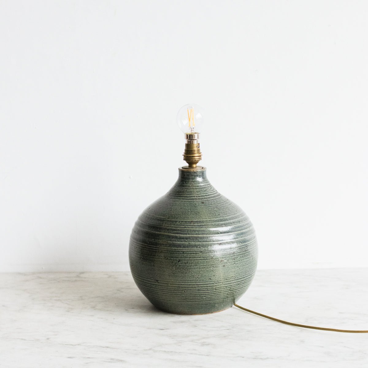Vintage Stoneware Lamp - elsie green - decor