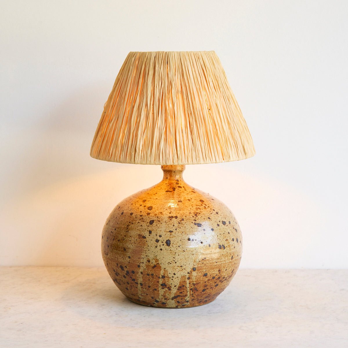 Vintage Stoneware Lamp - elsie green - decor
