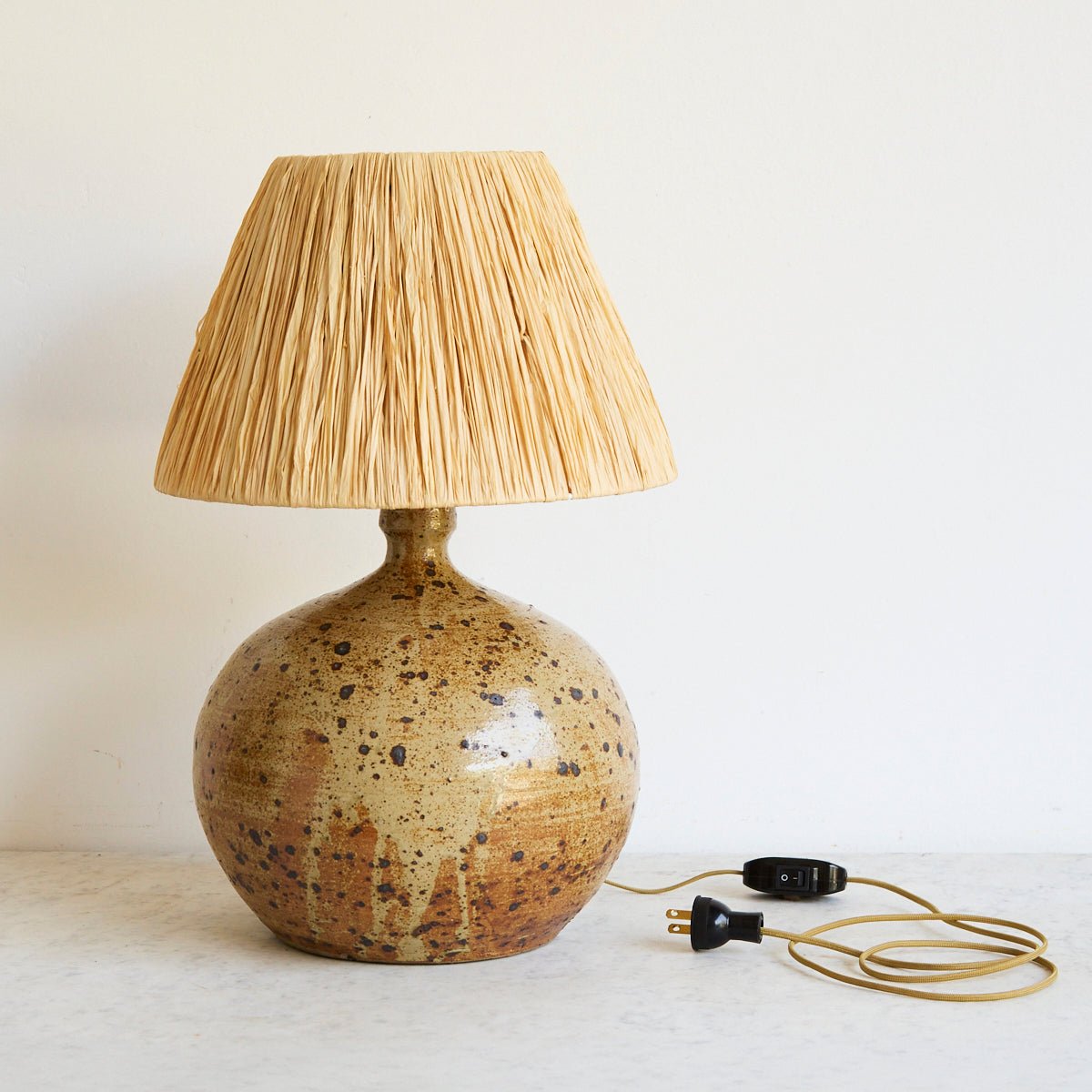 Vintage Stoneware Lamp - elsie green - decor