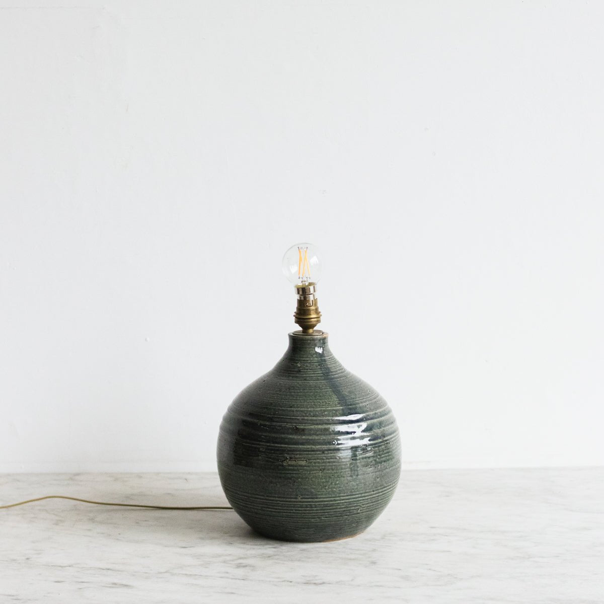 Vintage Stoneware Lamp - elsie green - decor