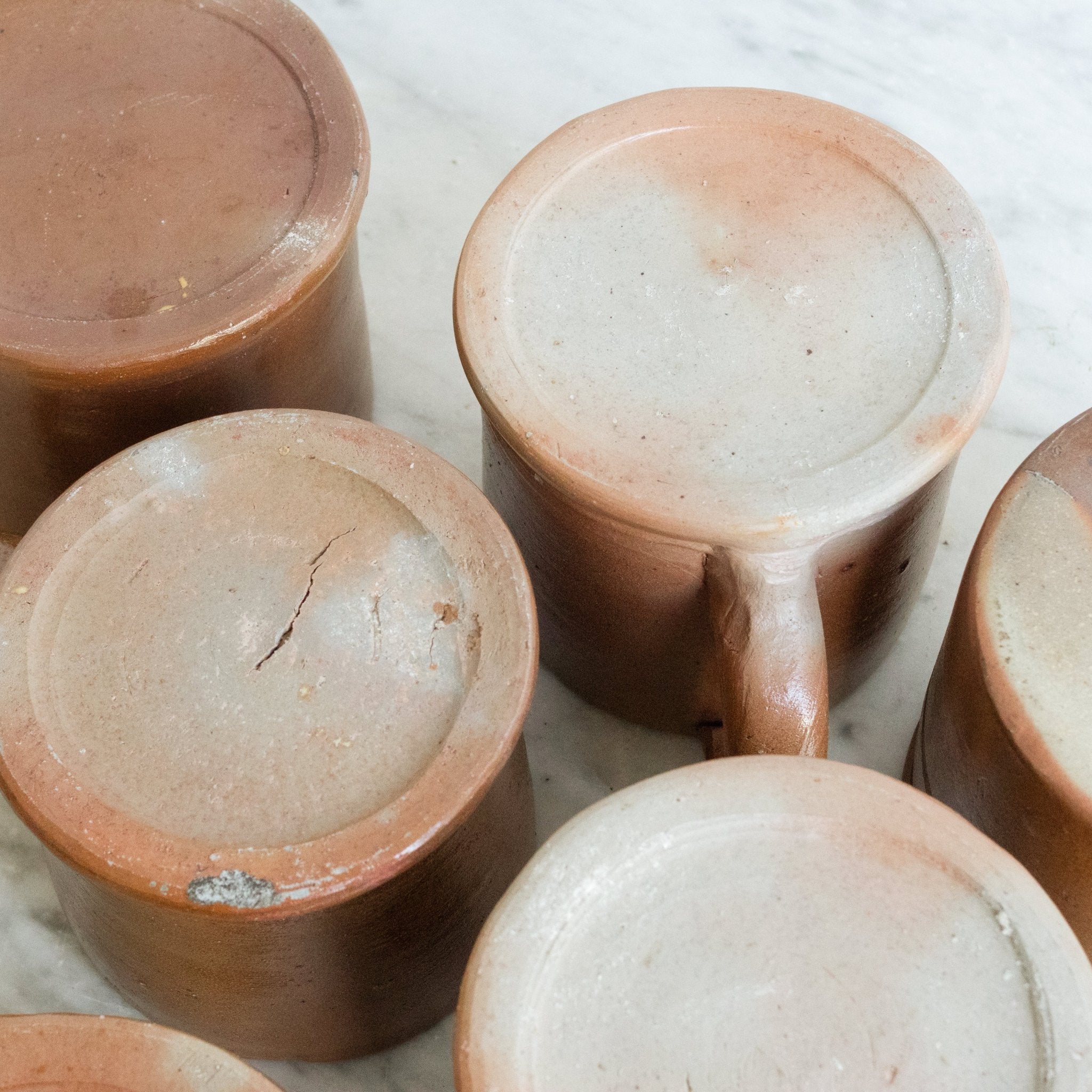 Vintage Stoneware Mug Set Of 6 - elsie green - The French Kitchen
