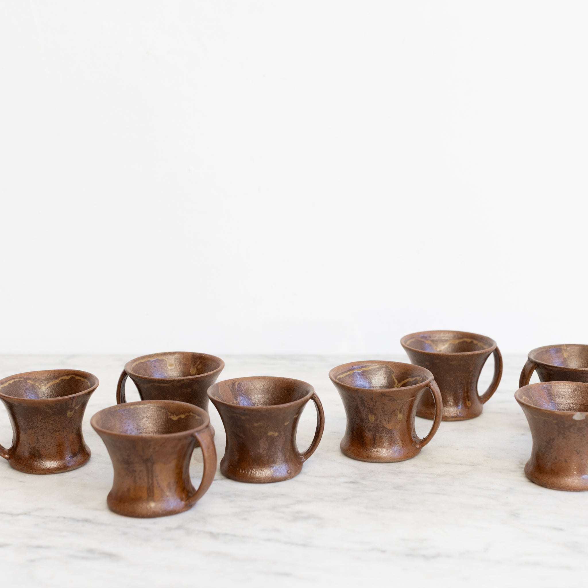 Vintage Stoneware Mug Set of 8 - elsie green - the french kitchen