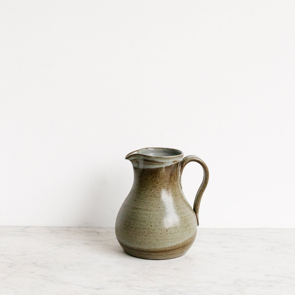 Vintage Stoneware Pitcher | Signed By Artist - elsie green - The French Kitchen