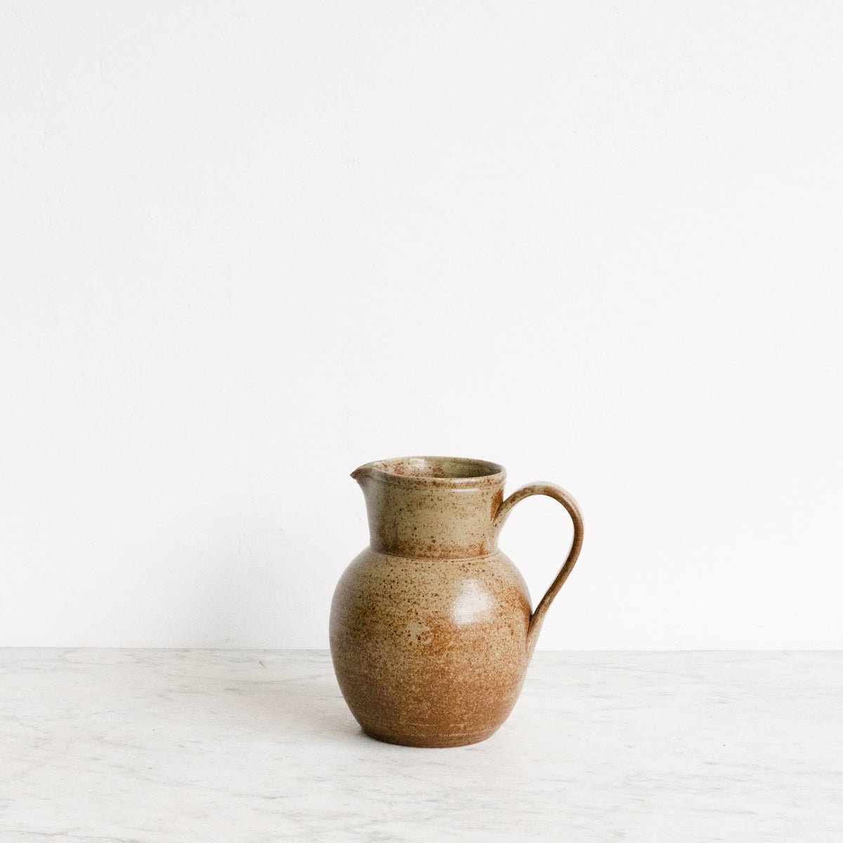 Vintage Stoneware Pitcher | Signed By Artist - elsie green - The French Kitchen