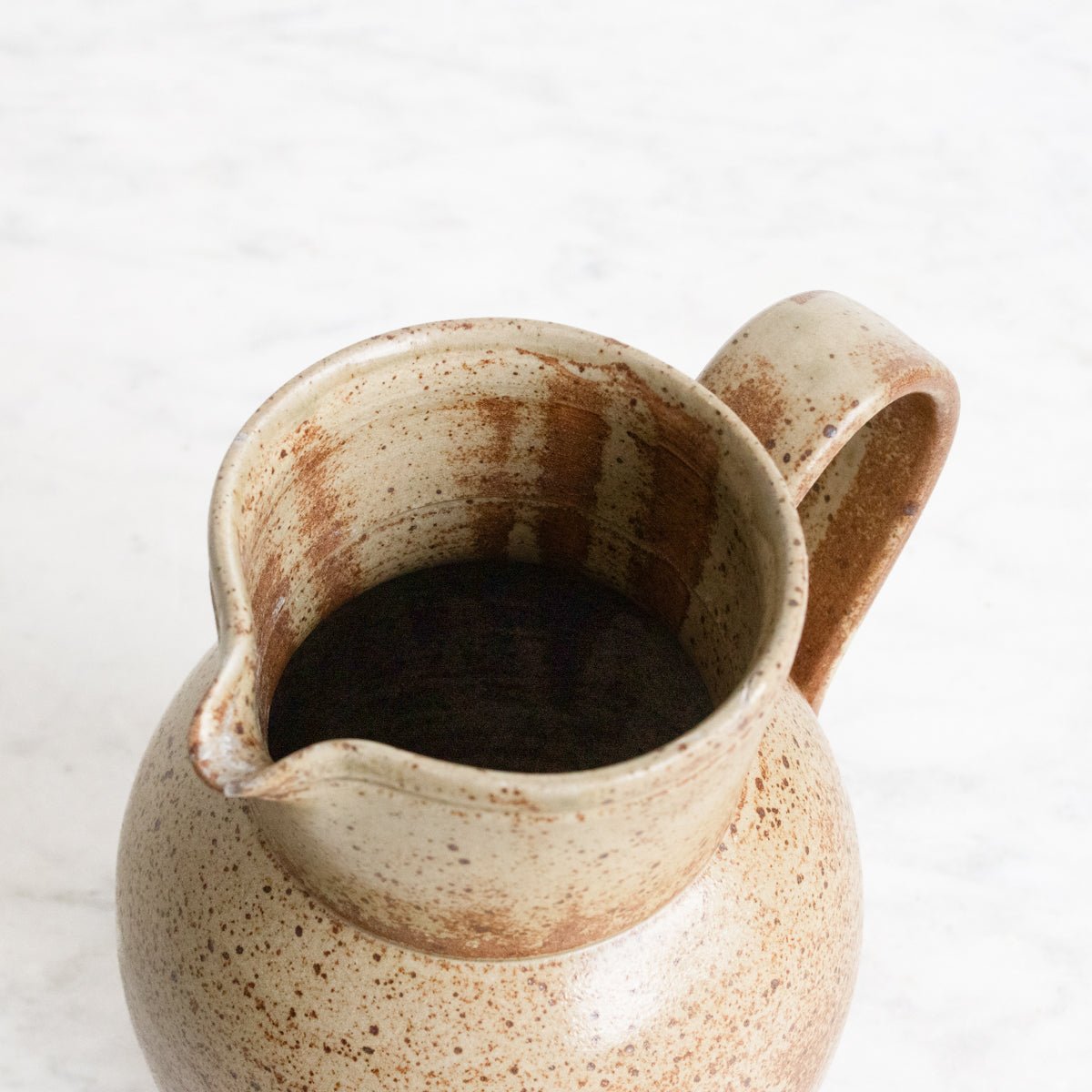 Vintage Stoneware Pitcher | Signed By Artist - elsie green - The French Kitchen