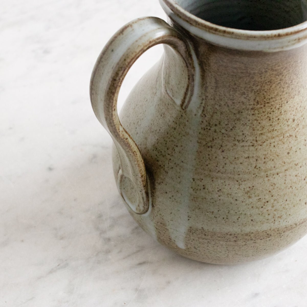 Vintage Stoneware Pitcher | Signed By Artist - elsie green - The French Kitchen