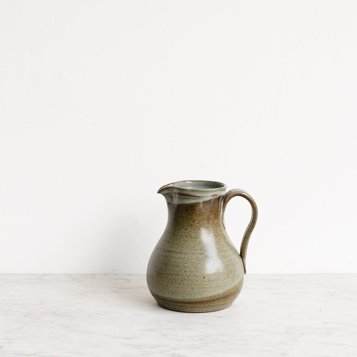 Vintage Stoneware Pitcher | Signed By Artist - elsie green - The French Kitchen