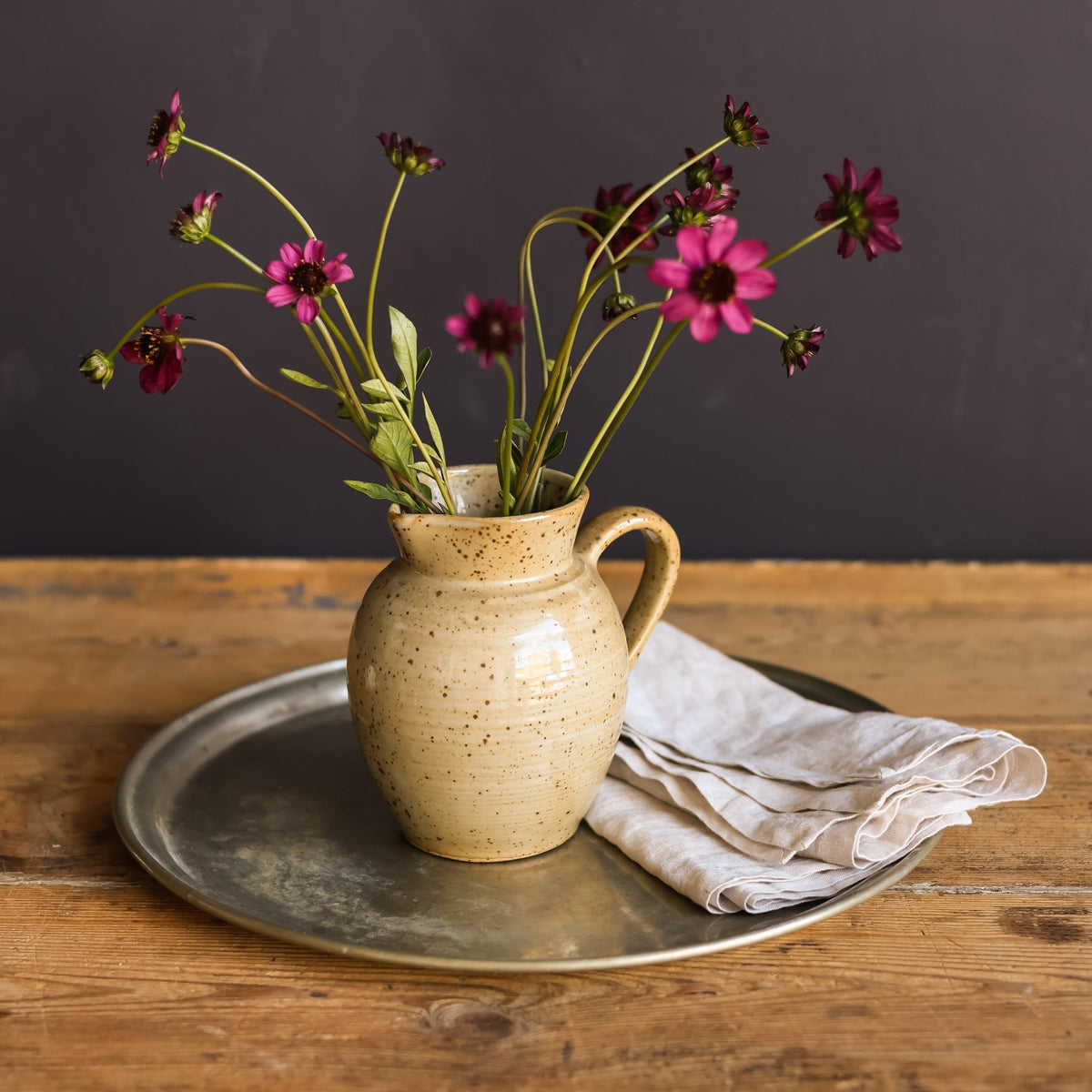 Vintage Stoneware Pitcher - elsie green - the french kitchen