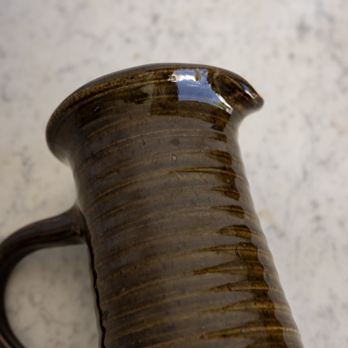 Vintage Stoneware Pitcher with Wood Spoons - elsie green - the french kitchen