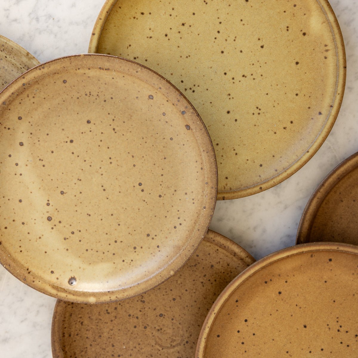 Vintage Stoneware Plate Set of 10 - elsie green - the french kitchen
