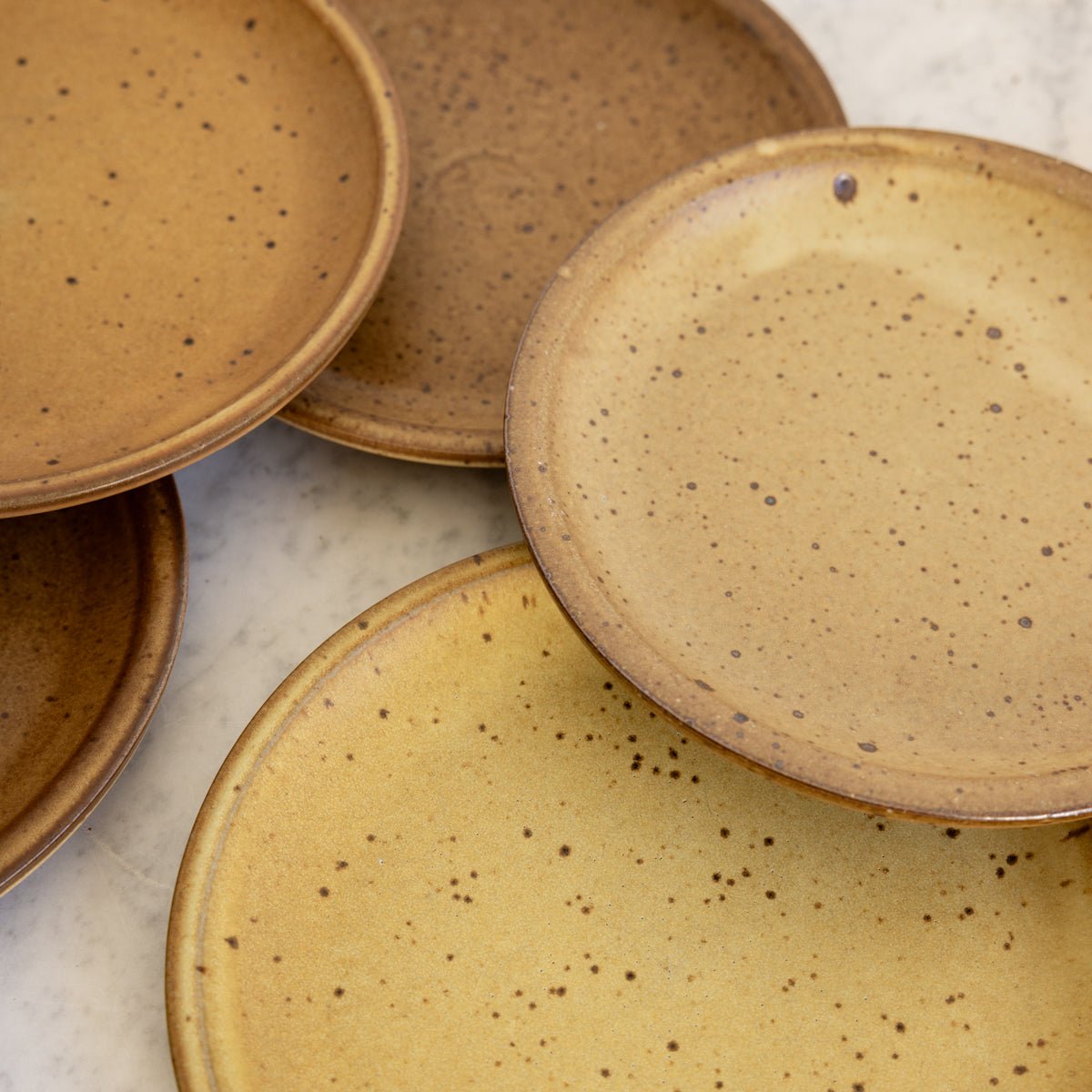 Vintage Stoneware Plate Set of 10 - elsie green - the french kitchen