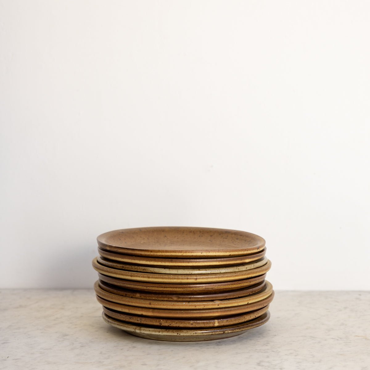 Vintage Stoneware Plate Set of 10 - elsie green - the french kitchen