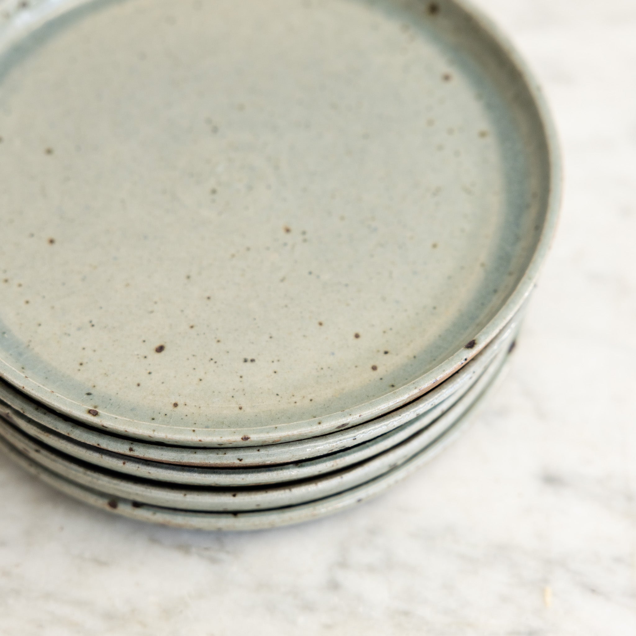 Vintage Stoneware Plate Set of 5 - elsie green - the french kitchen
