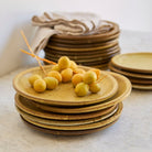 Vintage Stoneware Plate Set of 6 - elsie green - the french kitchen