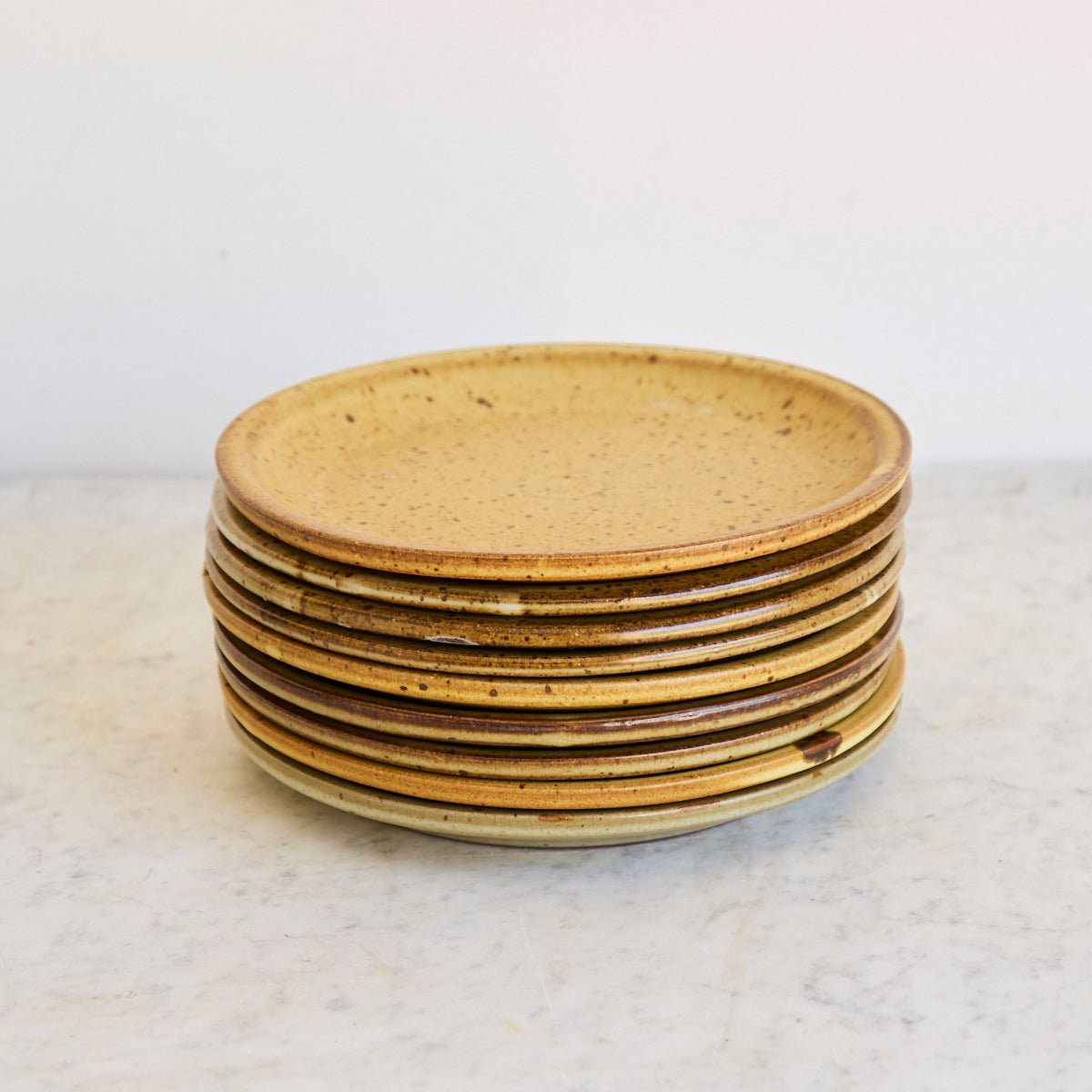 Vintage Stoneware Plate Set of 6 - elsie green - the french kitchen