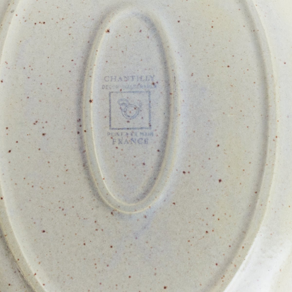 Vintage Stoneware Platter and Silver Serving Spoon - elsie green - the french kitchen