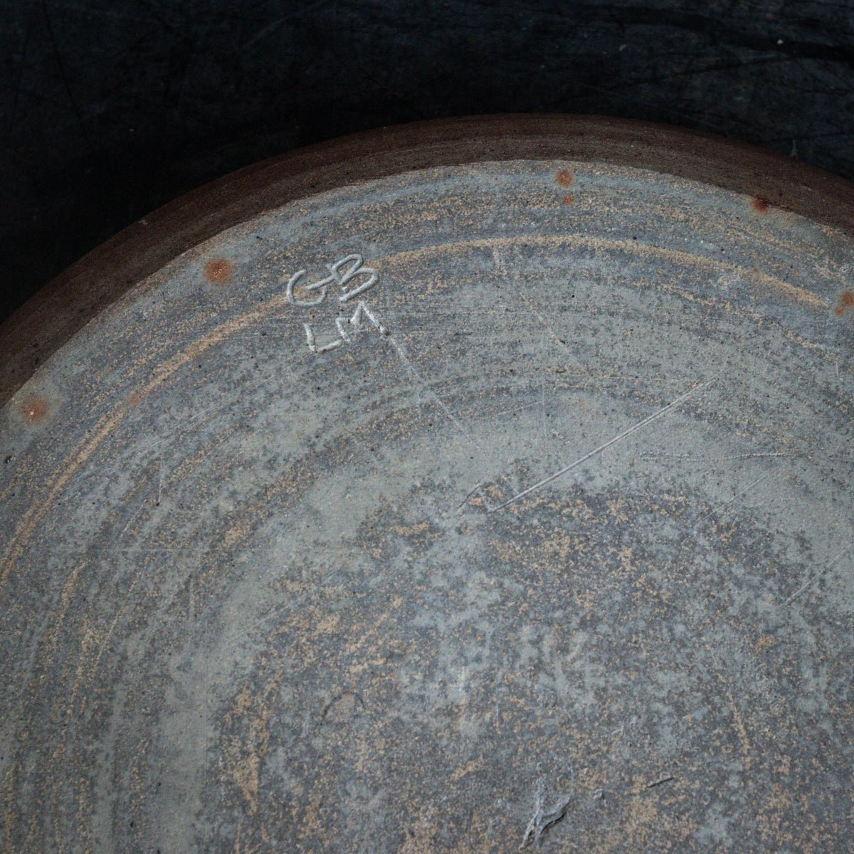 Vintage Stoneware Platter | Signed by Artist - elsie green - art