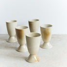 Vintage Stoneware Tumbler Set Of 5 - elsie green - The French Kitchen