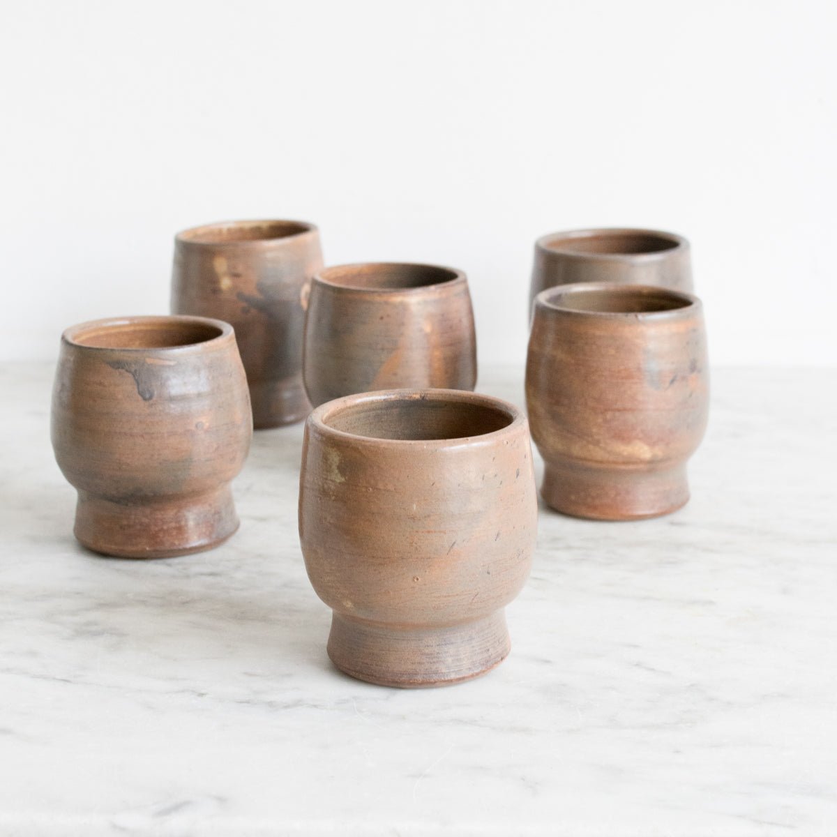 Vintage Stoneware Tumbler Set of 6 - elsie green - the french kitchen