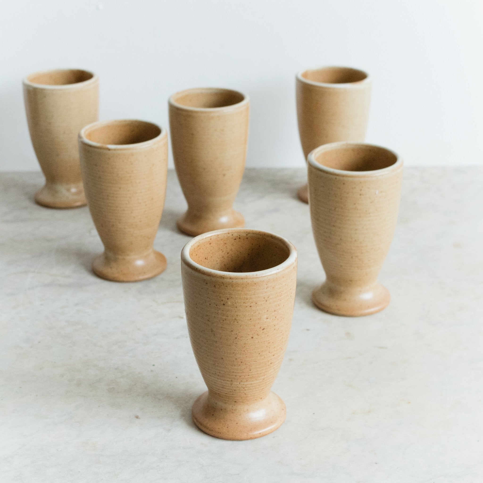 Vintage Stoneware Tumbler Set of 6 - elsie green - The French Kitchen