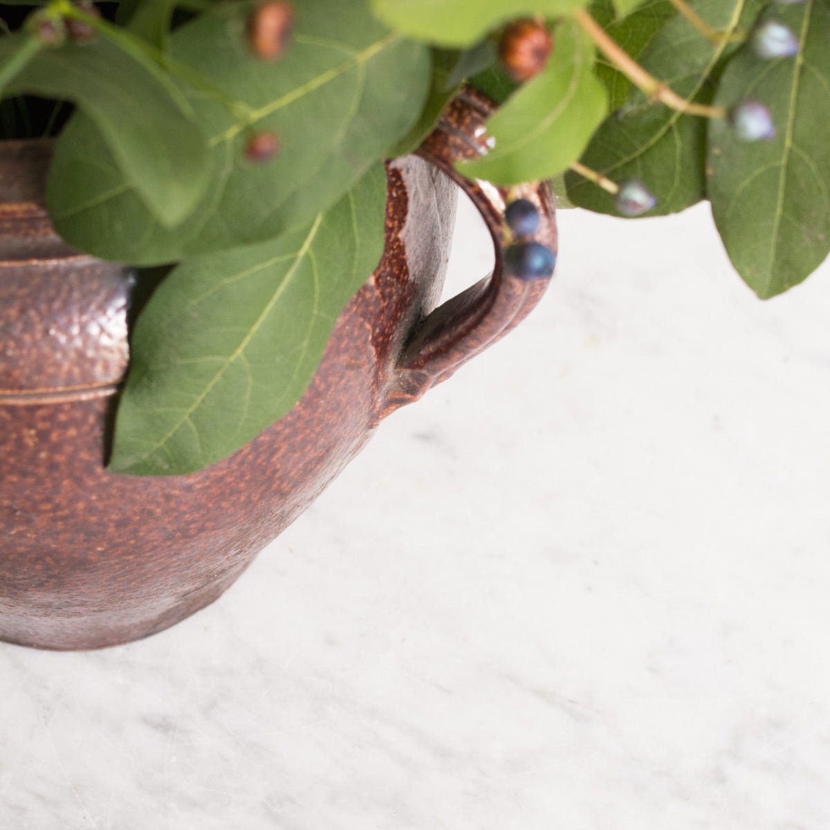 Vintage Stoneware Urn | Brown - elsie green - the french kitchen