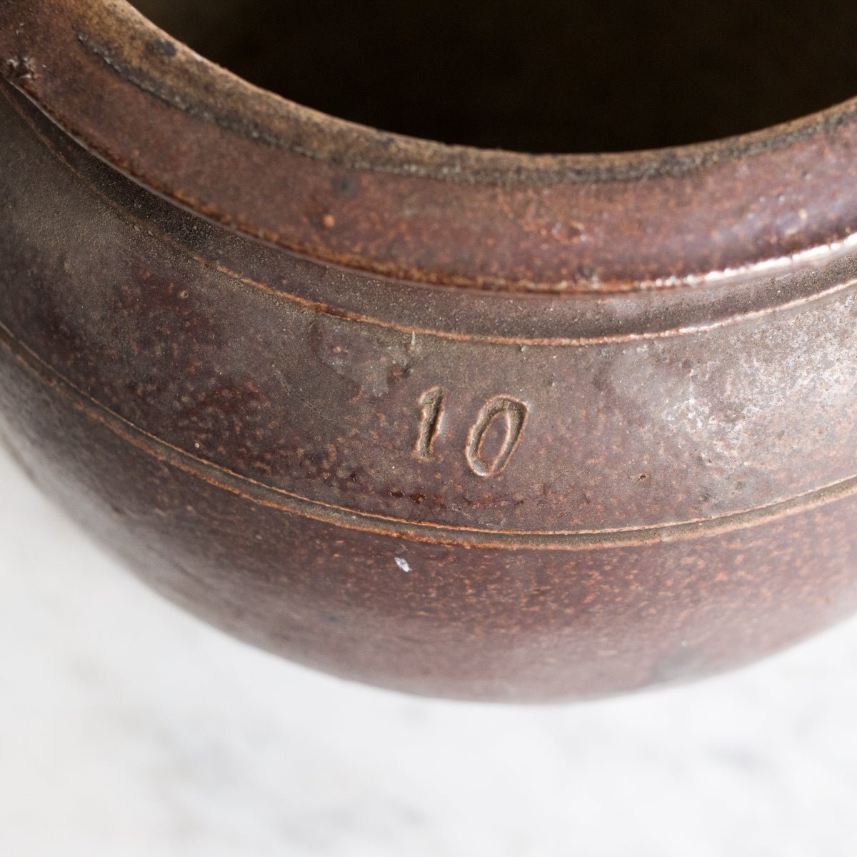 Vintage Stoneware Urn | Brown - elsie green - the french kitchen