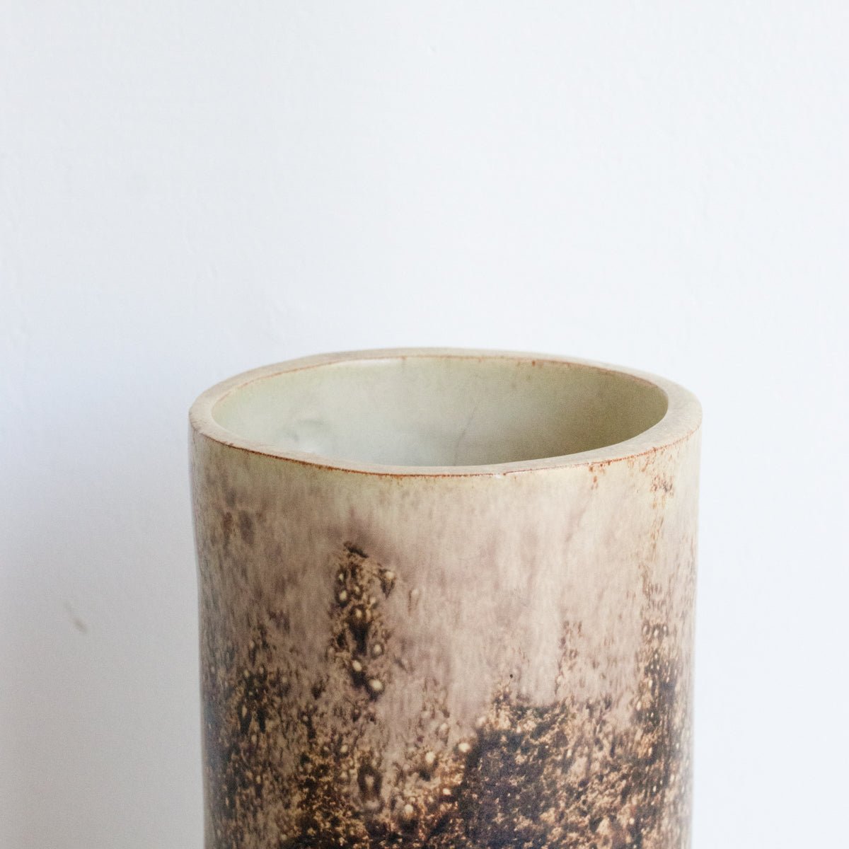 Vintage Stoneware Vase | Signed by Artist - elsie green - decor