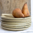 Vintage Taizé Abbey Stoneware Plate Set of 7 - elsie green - the french kitchen