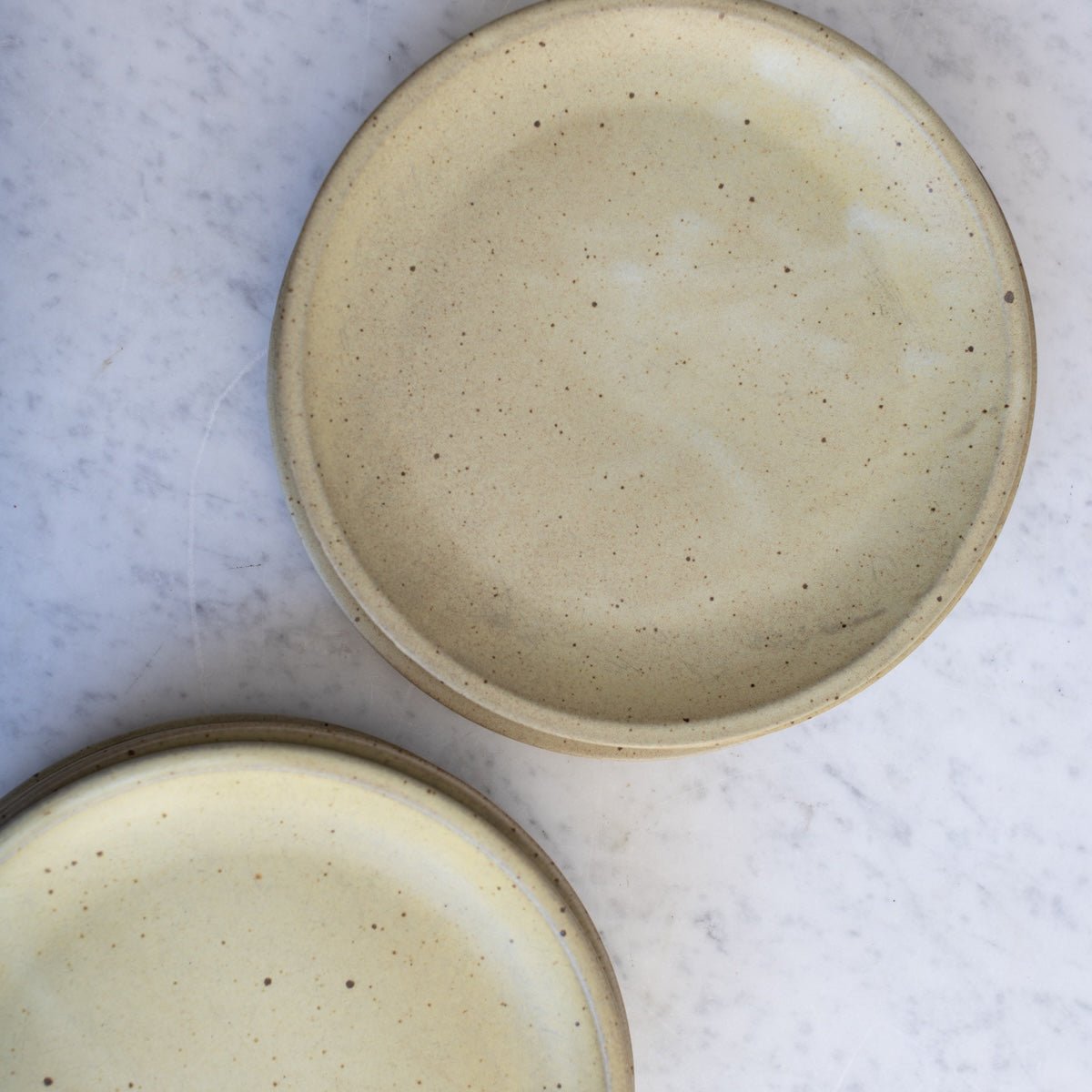 Vintage Taizé Abbey Stoneware Plate Set of 7 - elsie green - the french kitchen