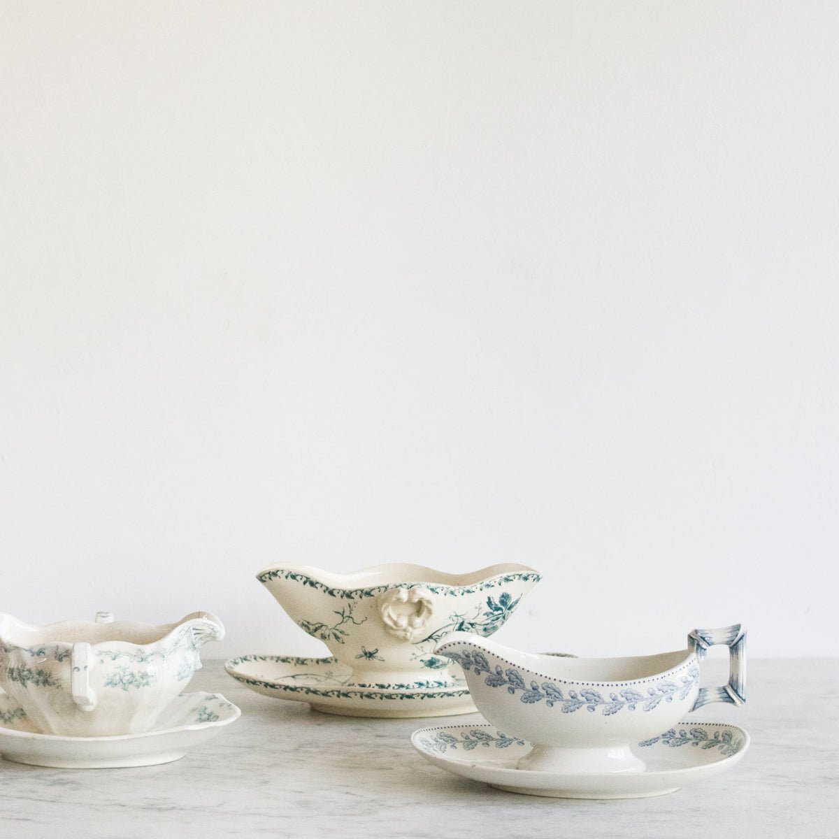 Vintage Transferware Gravy Boat - elsie green - The French Kitchen